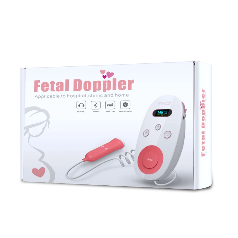 Без радиации фетальный допплер монитор сердечного ритма для детей домашний для беременных ультразвук сердцебиение Звуковой Монитор стетоскоп