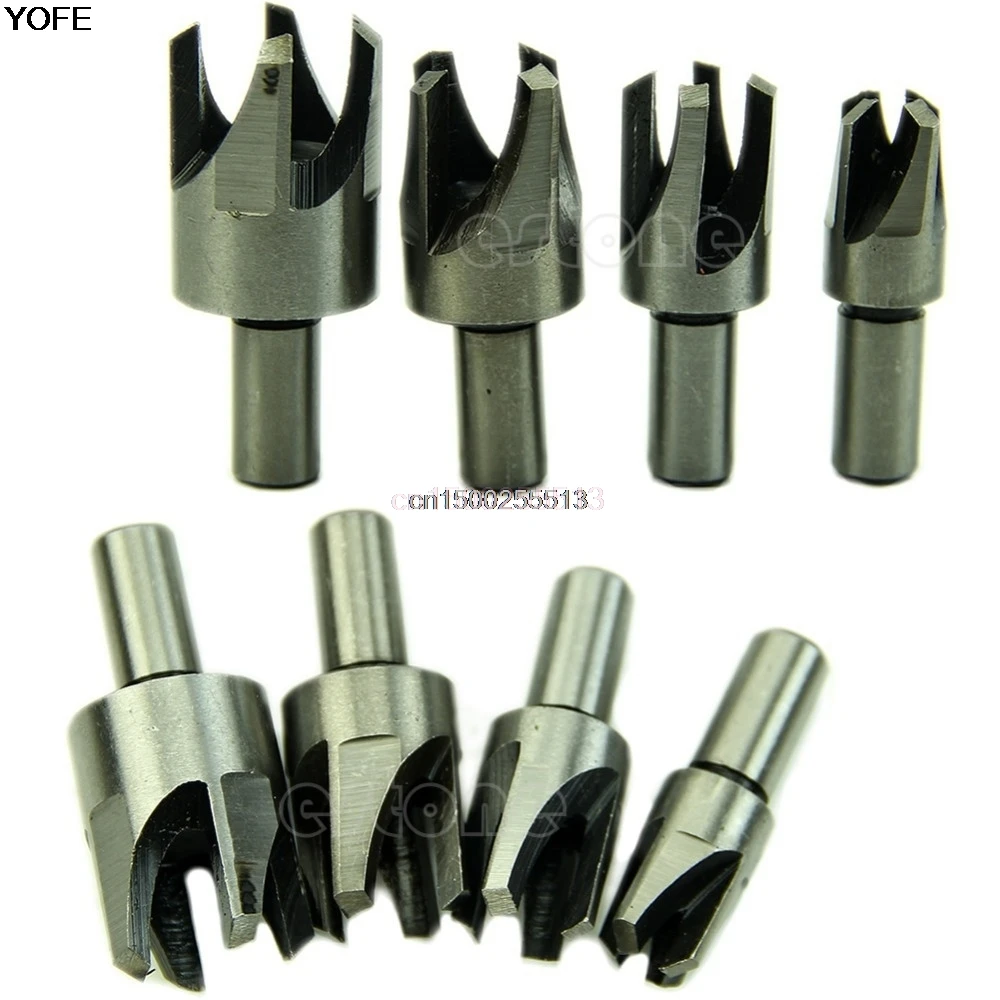 4pc Drill Bit Carpentry Wood Plug Cutter Cutting Tool Drill Bit Set 5/8
