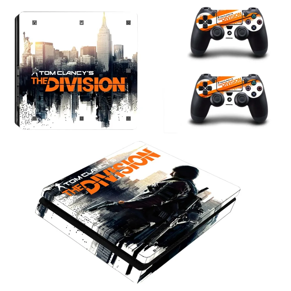 PS4 Slim Skin Sticker Tom Clancy's Division Decals Designed for PlayStation4 Console and 2 controller skins |
