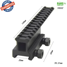 1pc Y0032 Aluminum Alloy extend Tactical flashlight mount Rail Mount for M4A1 / M16 gun hunting mounts Extensible scope bases