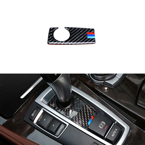 Для BMW 5 серии GT F07 F10 X3 X4 F25 F26 автомобильный Стайлинг углеродное волокно панель переключения передач Ручка крышка рамка отделка - Название цвета: C