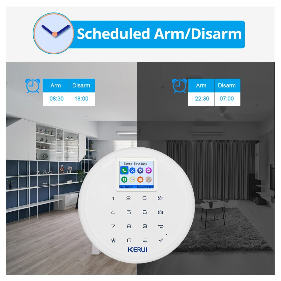 KERUI G17 Беспроводная система домашней безопасности GSM сигнализация охранная сигнализация комплекты телефон IOS Android приложение управление с датчиком