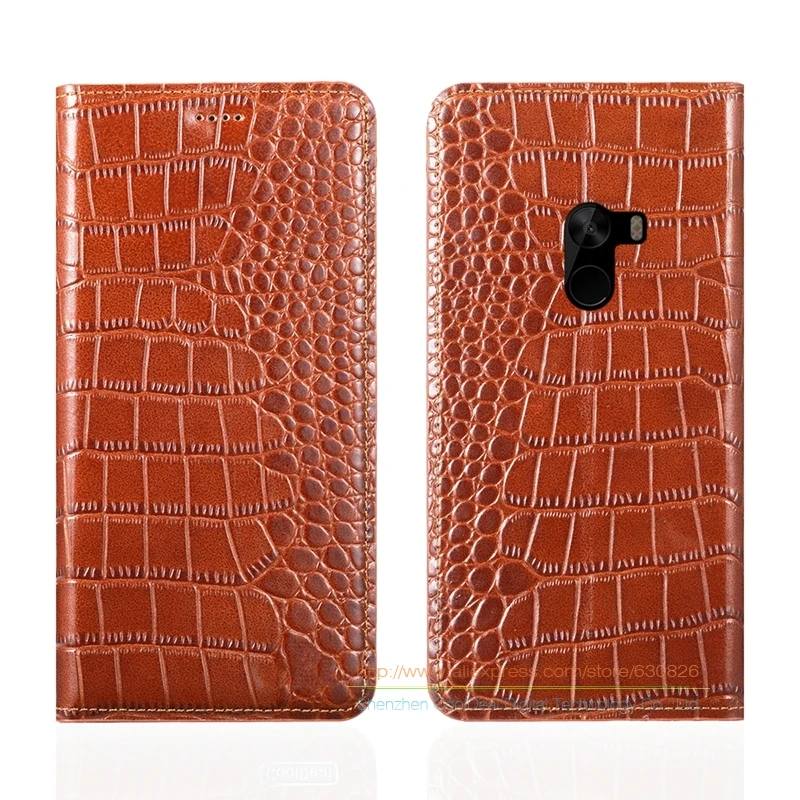 Crocodile Grain Genuine Leather Case For Xiaomi Mi Mix Mi X Xiaomi Mix 6 4 Phone