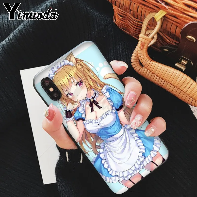 Sexy cartoon the anime kawaii Girl Cat