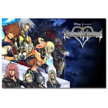 TAAWAA Kairi Sora Kingdom Hearts 1 2 Game Art Silk Poster 13x20 24x36 inch Wall Art Picture for Home Living Room Decor 
