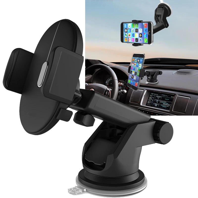 

Car Phone Holder Windshield Mount for Samsung S9 S8 Auto Stand Support Holder for iPhone X 6 7 8 8Plus Car Phone Bracket