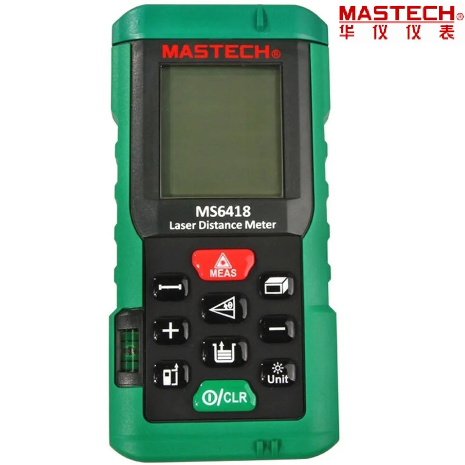 

1pcs MASTECH MS6418 Laser Distance Meter 80M Distance Measure Digital Range Finder With Bubble level