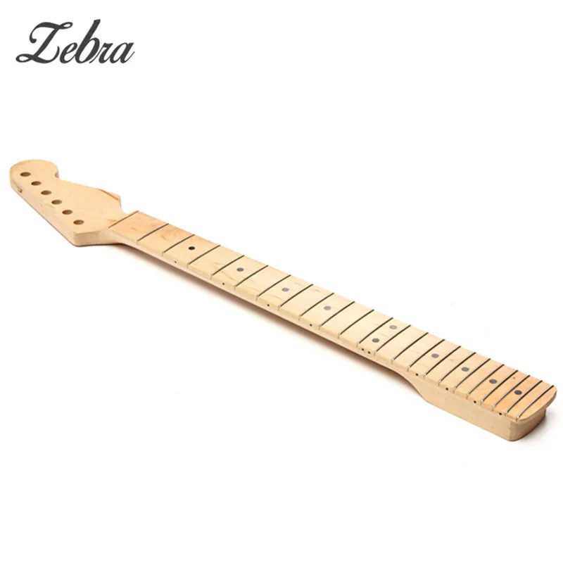 

Zebra Electric Guitar Neck 22 Frets Maple Board Wooden Handle Fingerboard For ST Strat Replacement Instrument