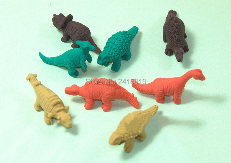 24 eggs cheap Dinosaur Erasers Toys Eggs party favors gifts loot bag pinata fillers prizes give away