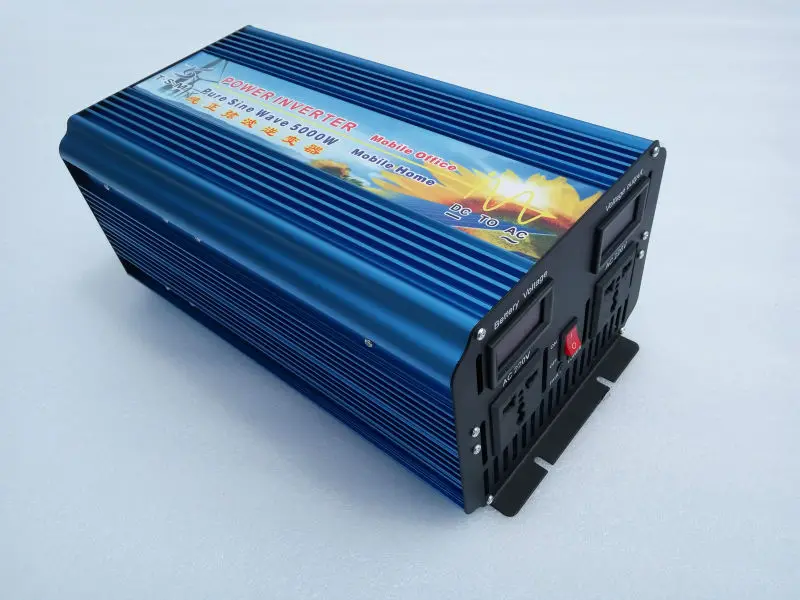 

Reliable Double Digital Displays 10000W Peak Pure Sine Wave Solar Inverter 12V/24V/48V Power Inverter 5000W 120V 230V Power Inve