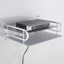 TV set-top-box halter halterung Doppel Raum Aluminium Regal Für Speicher-halter & Racks