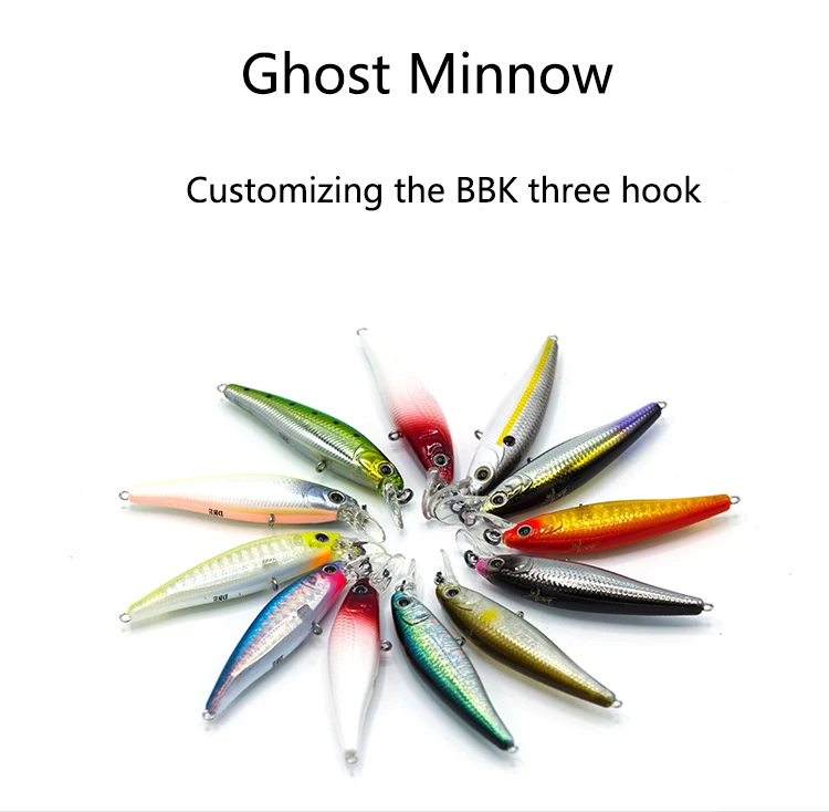 Fishing lure ghost floating Mino D 65SP long throw suspension 65mm 7g
