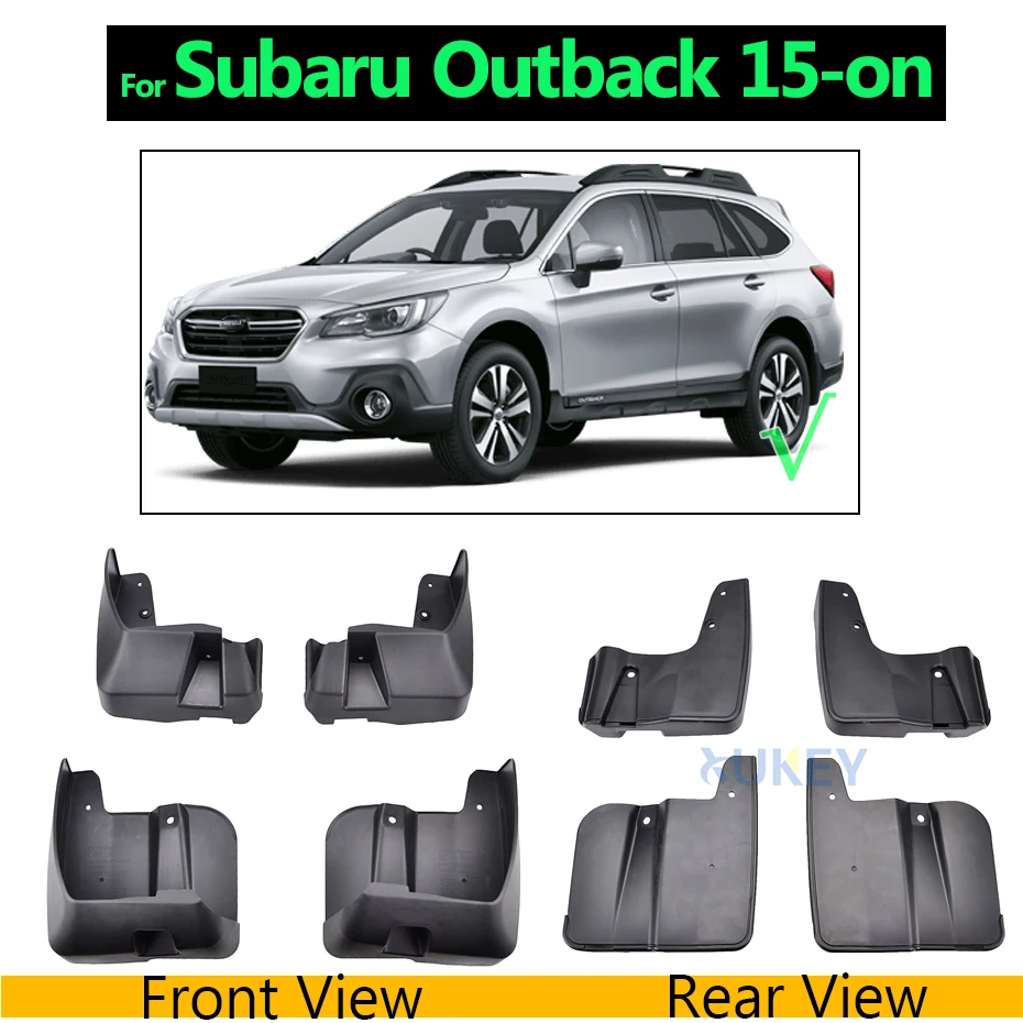 OE Styled Брызговики для Subaru Forester SH SJ SK Outback XV crosstrek Брызговики ограничители Брызговики стайлинга автомобилей - Цвет: For Outback 15-on