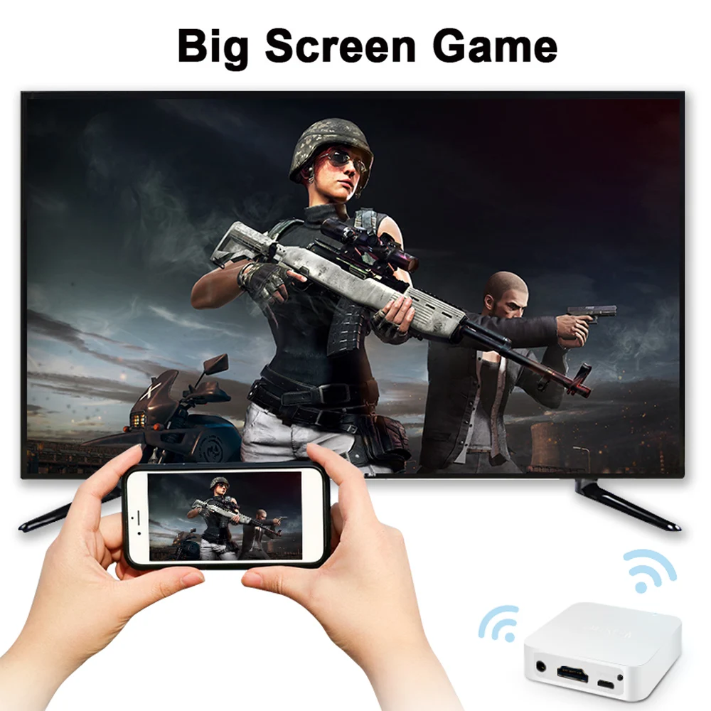 MiraScreen X7 беспроводной приемник WiFi с дисплеем 1080P зеркальная коробка Miracast Airplay