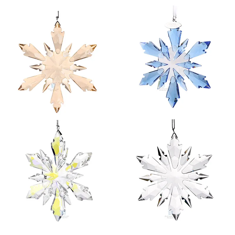 

Transparent Crystal Large Snowflakes Ornaments Snowflake Clear Crystals Edition Ornament Christmas Ornament and Gift