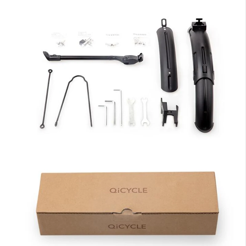 preço Nova Atualização terceira Geração Original Bicicleta Kickstand para Xiaomi Qicycle EF1 Bicicleta Elétrica Pneu Respingo Paralama Fender Suporte