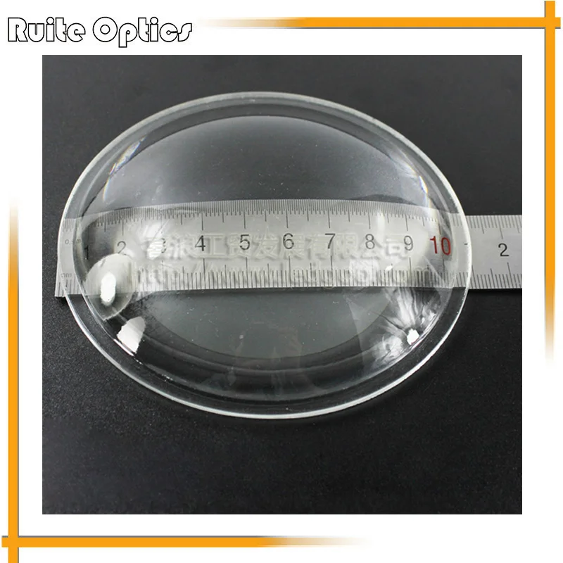 

108mm Dia Focal Length 190mm Large Plano LED Convex Optical Glass Lens LED Spotlight Projector Flashlight Lens 1PC