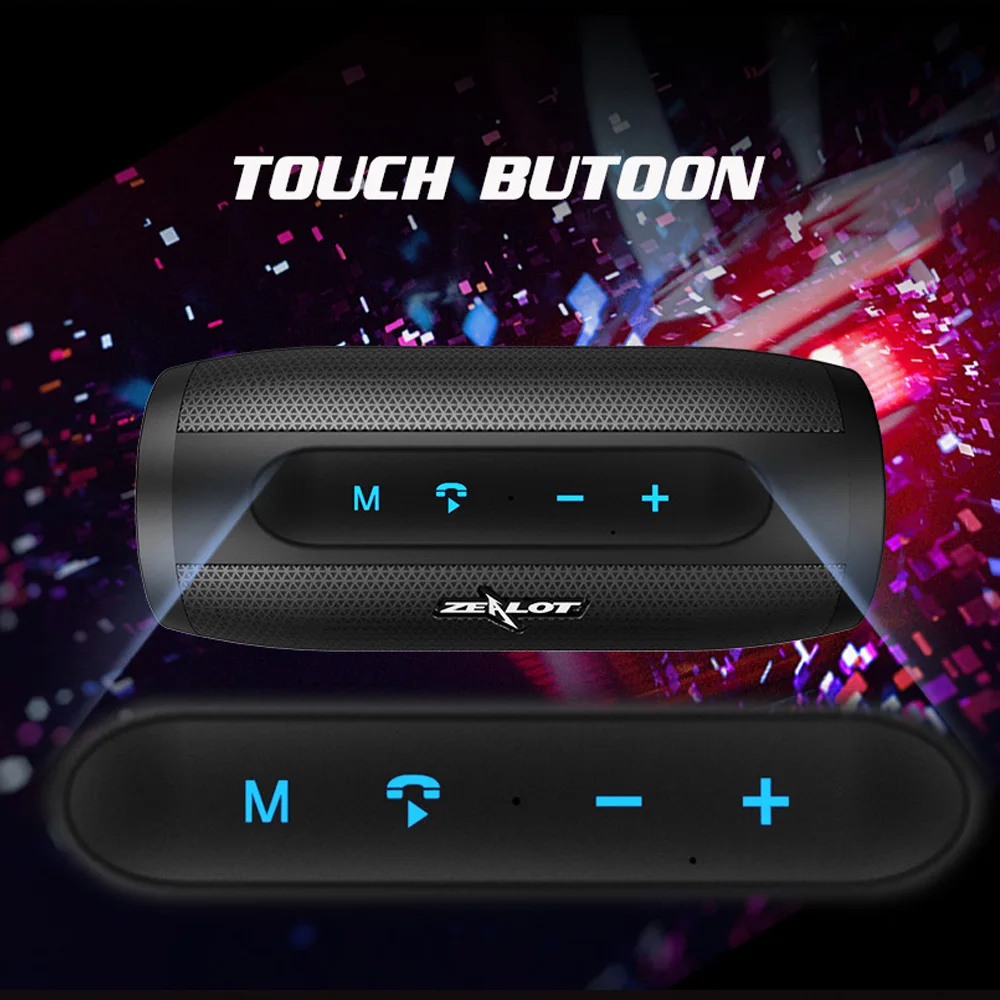 Bluetooth Колонка ZEALOT с поддержкой TF карт и микрофоном|Портативные колонки| |