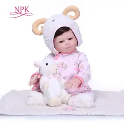 NPK Новое поступление 50 см кукла для маленьких девочек Полное Силиконовое боди реалистичные Bebes Reborn Bonecas ручной работы детские игрушки для