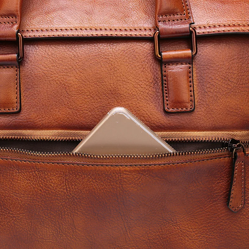 Новый первый слои коровьей для мужчин мужские портфели большой ёмкость 14 "ноутбук сумка бизнес пояса из натуральной кожи сумки