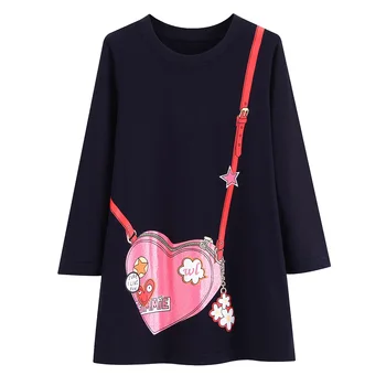 

Kids Dresses for Girls Cotton Vestidos Baby Girl Clothes Long Sleeve Unicorn Appliqued Costume Sequined Princess Dress 2-7Years