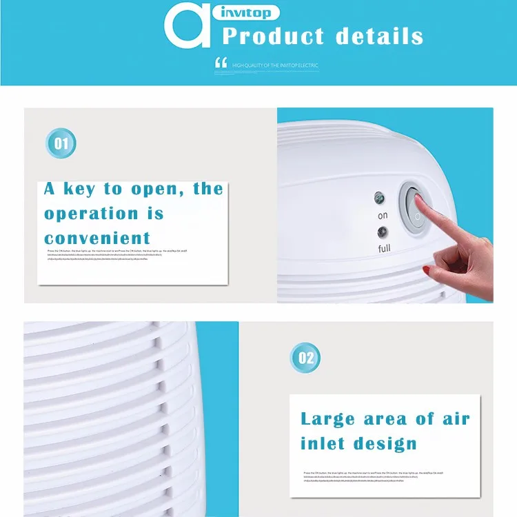 XROW-600A мини домашний Осушитель воздуха Осушитель тихий подвал осушитель сушилка для одежды абсорбер 1Л емкость 1 шт