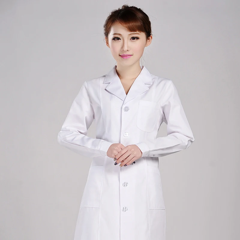 Medical Clothing Women White Plus Size Nurse Smock Medical Suits