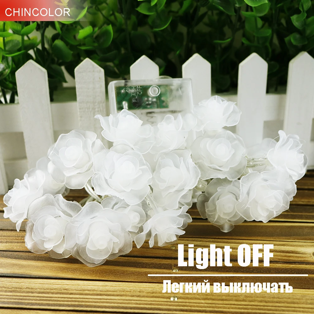 Love Rose LED String Lighting 10-20leds nightlight 9 Colors Valentine' Day Flower Party Wedding Christmas Fairy Decor JH Love Rose LED String Lighting 10-20leds nightlight 9 Colors Valentine' Day Flower Party Wedding Christmas Fairy Decor JH