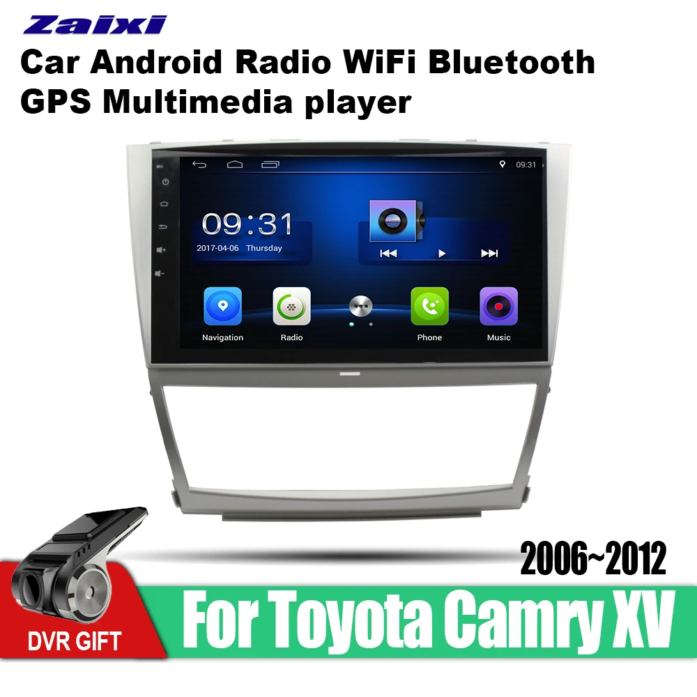 

ZaiXi car gps multimedia player For Toyota Camry XV 2006~2012 car Android navigation raido video audio player stereo audio wifi