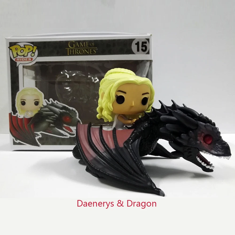 GAME OF THRONES DAENERYS Riding DRAGON 23cm Action Cute Figure Model