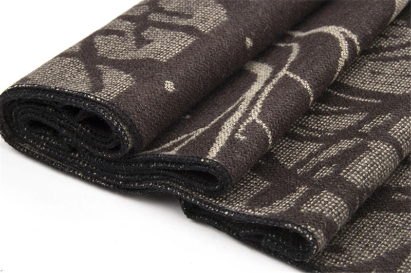 men wearing scarves 180x30cm Christmas Tree Branch Jacquard Male Scarf Winter Modal Brushed Men Wrap Shawls Man Warm Cashmere Scarves As Gift YG326 mens blanket scarf