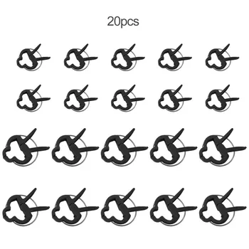 

20PCS Durable Plastic Garden Clips Garden Vegetable Flower Plant Tree Vine Spring Clips Black Shrub Bush Clips