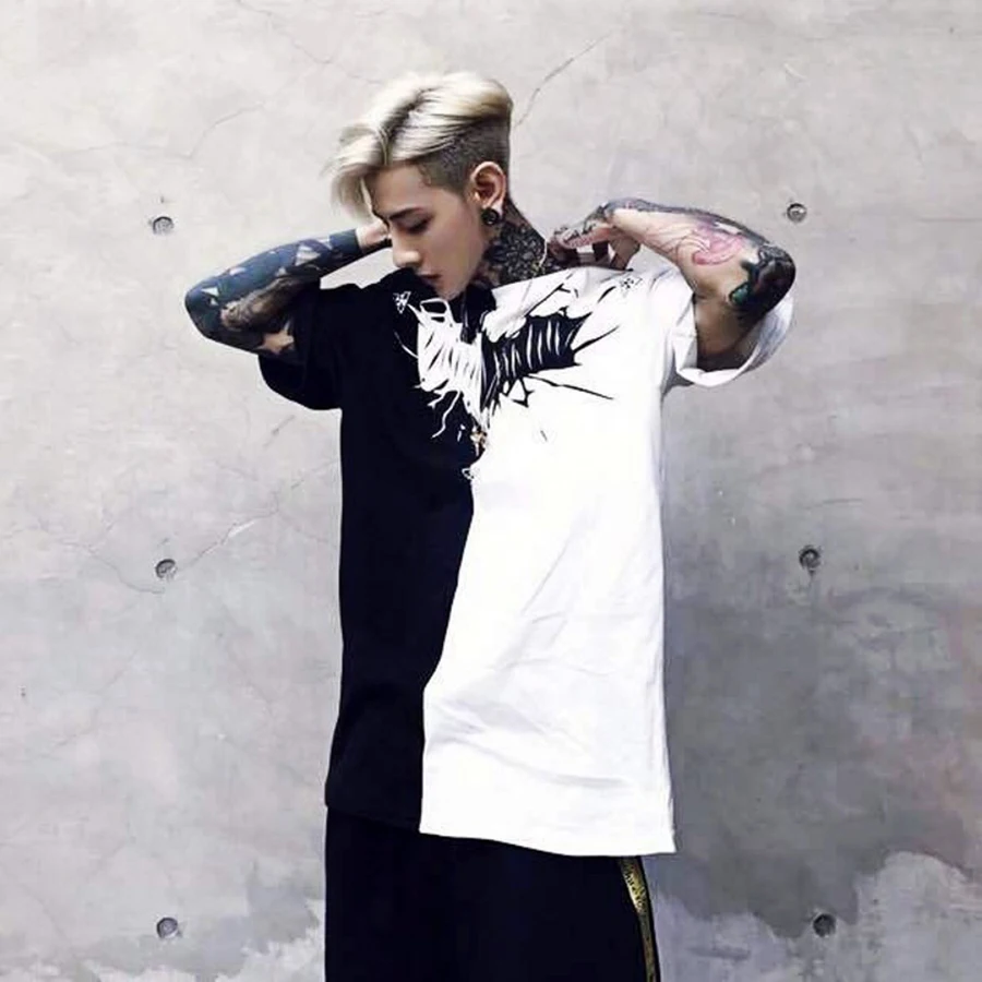 T Shirt Men Cotton Half Black White Summer Streetwear Hip Hop T Shirts Print Blusa Masculina Mens Tshirts Fashion 18 50dx017 T Shirts Aliexpress