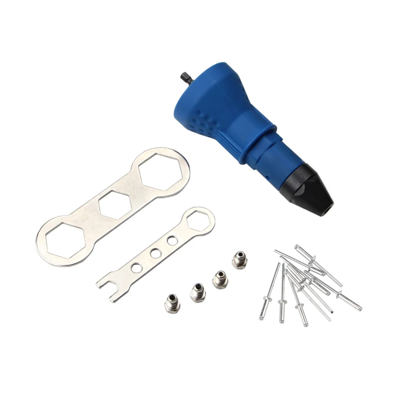

Electric Rivet Adaptor Drill Attachment Riveting Nut Gun Tool