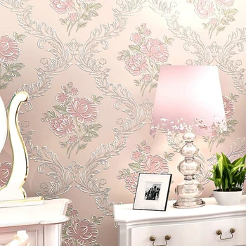 

FILBAKE warm rustic style non-woven wallpaper Simple European bedroom living room full wallpaper Home Decoration on the wall