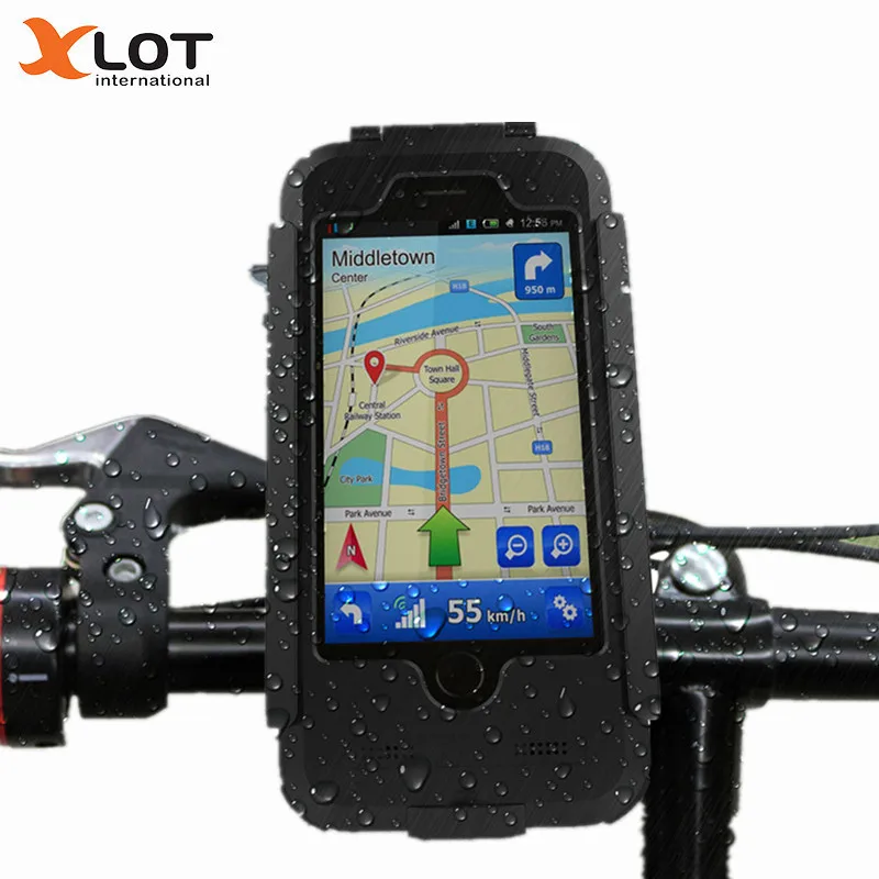 

Waterproof Bicycle Bike Phone Case Holder Handlebar Clip Stand Mount Bracket Support for iPhone 5 5S SE GPS Navigation Holder