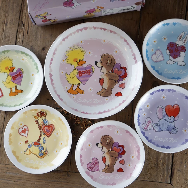 Suzy S Zoo Baby Plate Set Dinnerware Feeding Kids Dishes Suzy S Zoo Baby Plate Set Dinnerware Feeding Kids Dishes Child Dinner Plates Sets