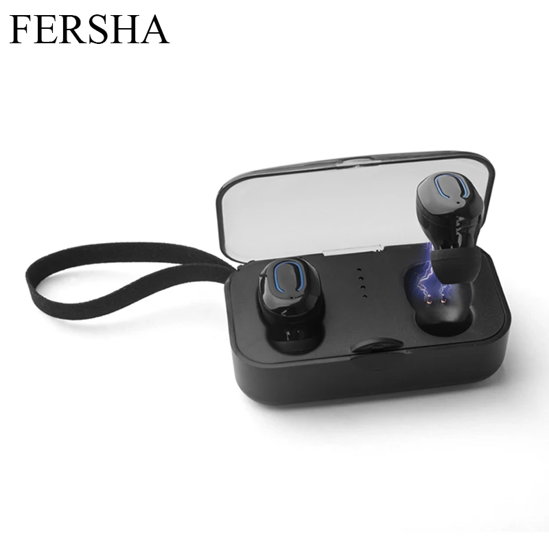 

FERSHA MINI In-Ear Wireless Bluetooth Headset Wireless Headphones Sports Headphones Built-In Microphone Support MP3 Mobile Phone