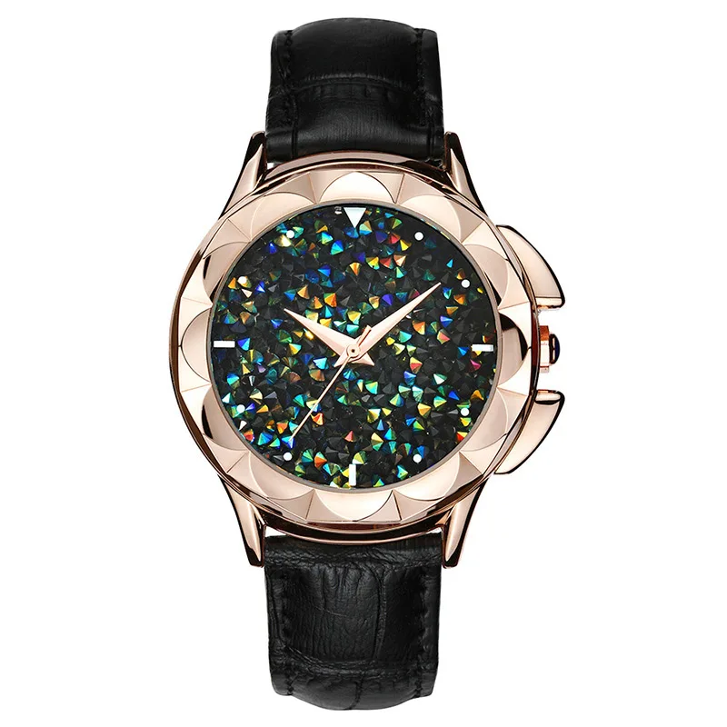

Hot Star Woman Watch Rose Gold Quartz Watches Ladies Business Watch Top Brand Luxury Waterproof Clock Leather Belt Female Table