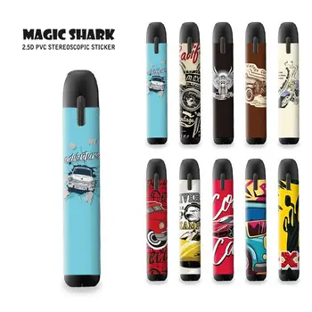 

Magic shark 10 Pattern 2.5D stereo film 3M Adhesive Printing Label Sticker Skin for My blu