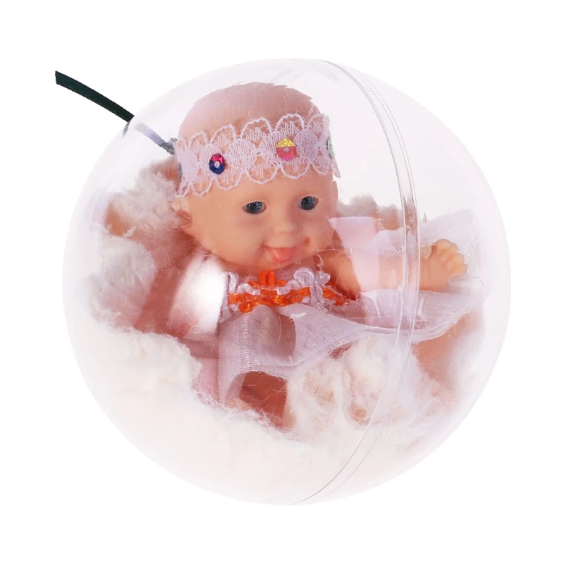 

Lifelike Realistic Baby Doll Transparent Ball Dreams Gift 4 Inch Toy Soft Body