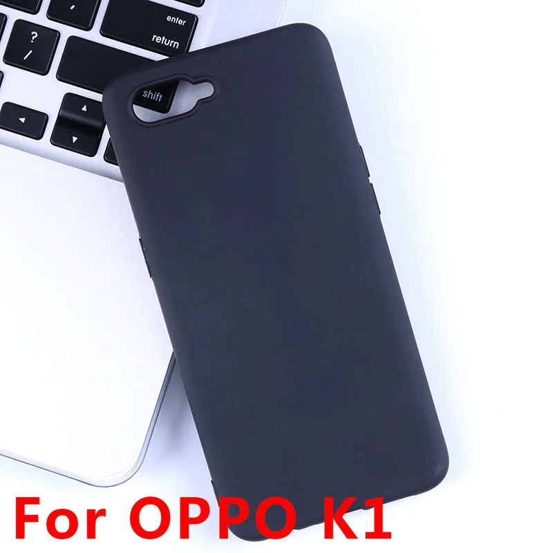 

Matte Surface Silicon Soft TPU Cover Case For OPPO K1 PBCM30 6.4 in Phone Protective Cases Black and White Protection Cases