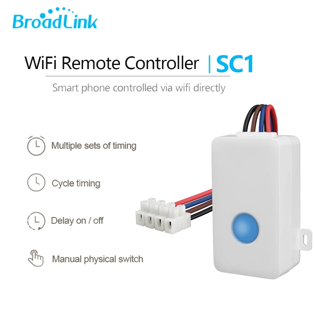 

Broadlink SC1 Smart WiFi Controller Box 2.4 GHz Interruptor Domotica DIY Timer Remote Control APP for Alexa Google Home