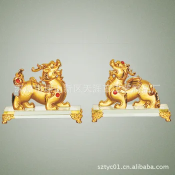 

Feng shui ornaments wholesale trumpet defends evil for evil Cai Auspicious office desktop ornaments town house from evil spirits