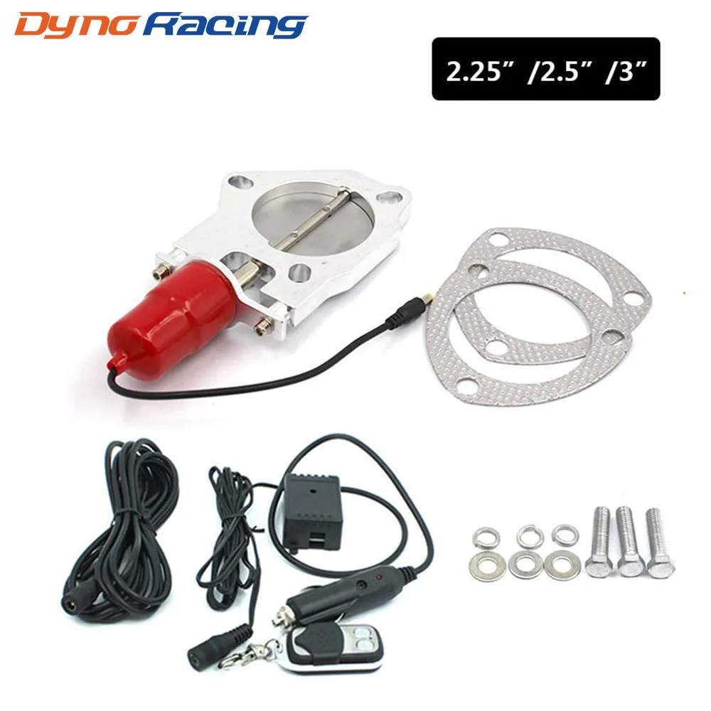 2.25" 2.5" 3" Universal Y pipe Electric Exhaust Cutout Kit With Remote control Valve With