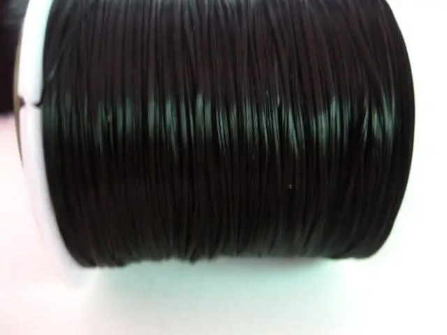10 Roll Black Beading Cord Strong Stretchy 0.5mm 80 Meters AS121 Jewelry Findings