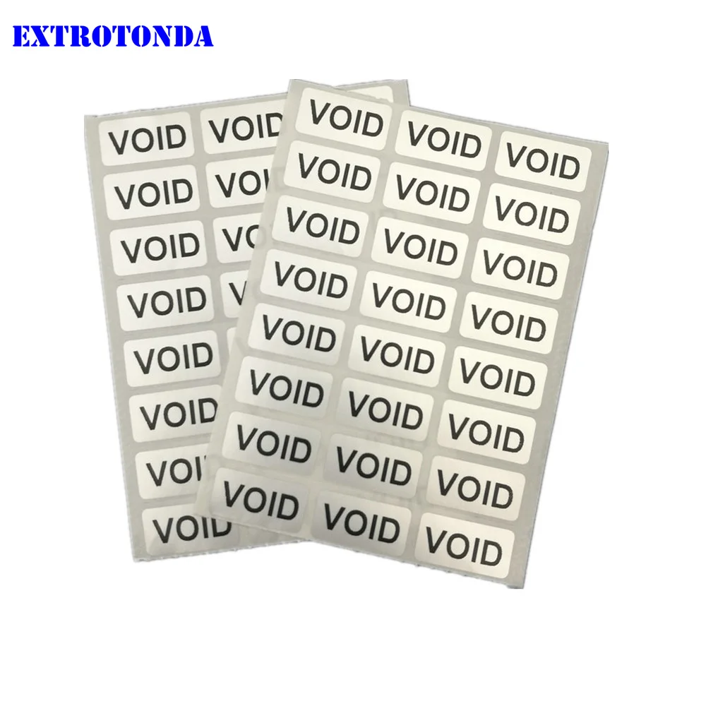 

100pcs Warranty VOID Sticker 0.78" x 0.39" ( 20mm x 10mm ) Security Seal Tamper Proof Warranty Void Label Stickers