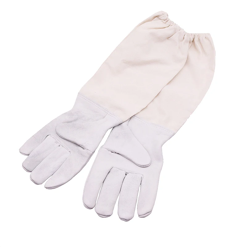 

1 Pair Beekeeping Gloves Simulation Of Sheepskin And Canvas Universal Size Beekeeping Industry Beekeeping Tools Beekeeping Must