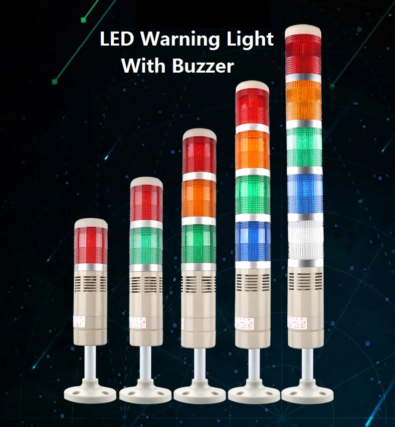 Lâmpada de Segurança Torre de Sinal de Luz Luz de Advertência do Alarme t para Máquina Multicamadas Industrial Stack Stack Led Luz Industrial 9 Luz industrial da torre da máquina da