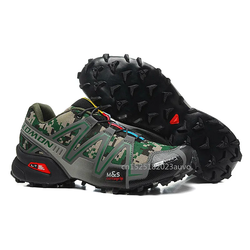

2018 Salomon Speed Cross 3 CS III Breathable Men Sports Shoes Speed Cross Male Running Shoes eur 40-46 Hot Free Shopping